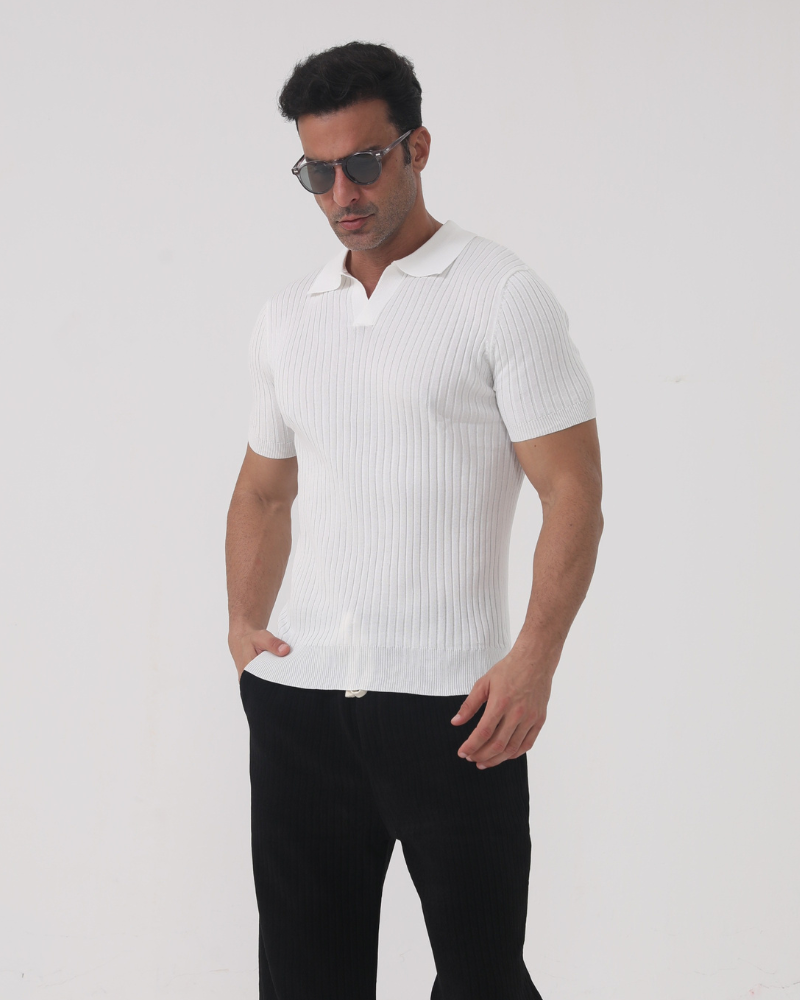 Florence - Ribbed Cotton Polo